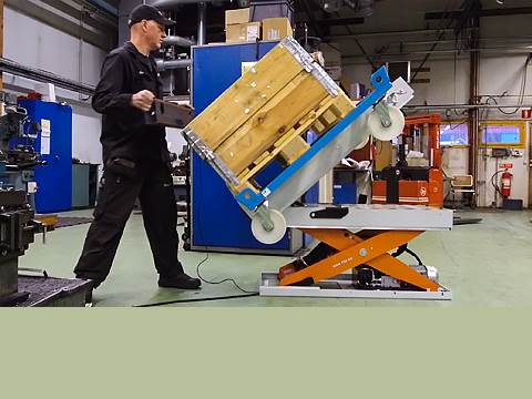 Masa ridica inclina pentru carucioare LTT750 EdmoLift Romania