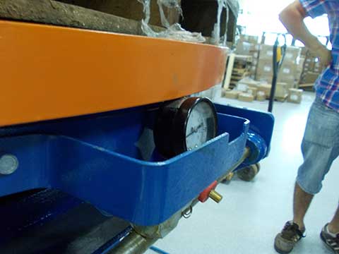 Edmolift platforma pneumatica paletizare